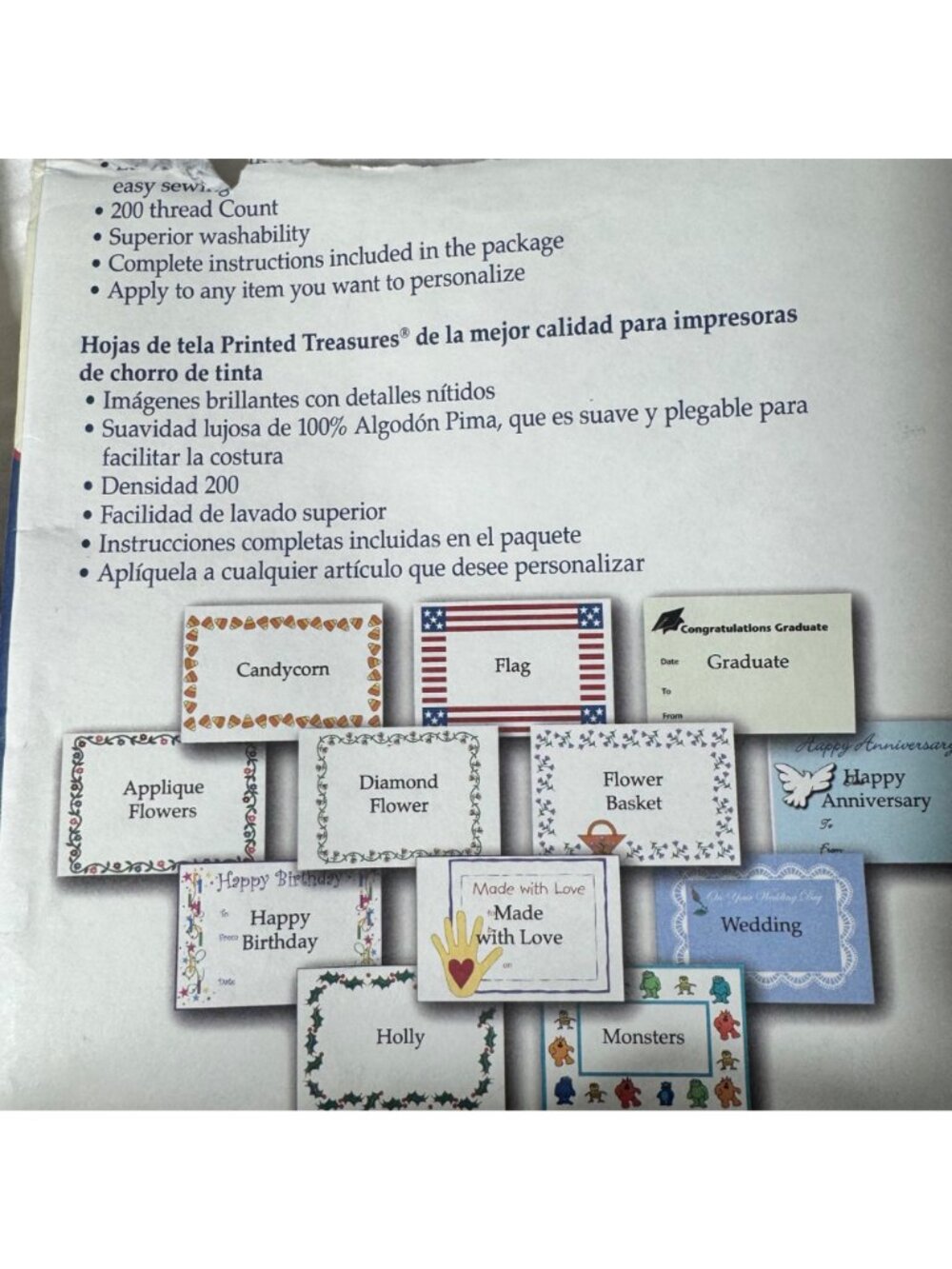 Fons & Porter Printed Treasures Label Kit 10 Sheets CD Inkjet Printable Flaw - Picture 5 of 10